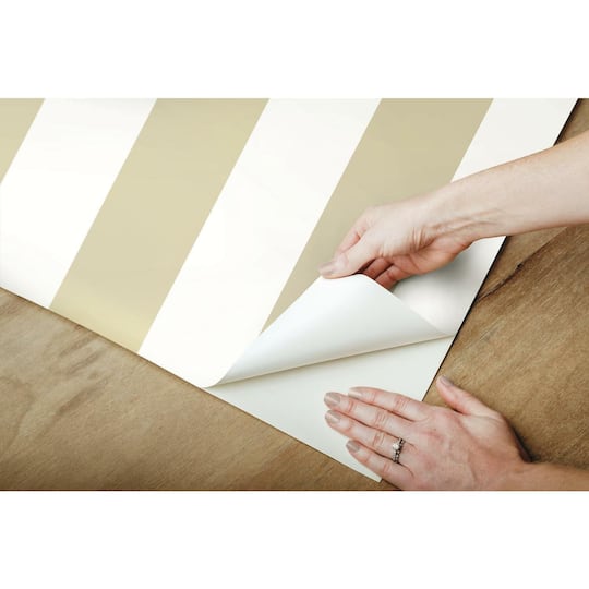 RoomMates Awning Stripe Peel & Stick Wallpaper
